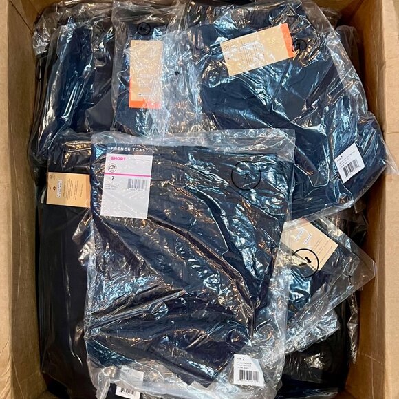 French Toast Girl's Pull-On Shorts (Size 4-6X) Navy 7 (100) Ct - Picture 1 of 5